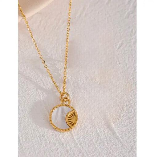 Celestial Pendant Necklace - 18K Gold Coated