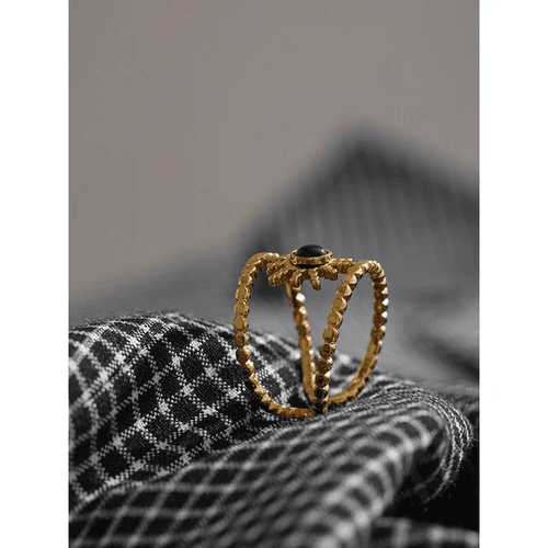 Bianca Vintage Ring - 18K Gold Coated