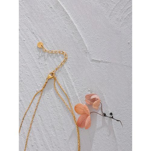 Delicate Dangle Layer Necklace - 18K Gold Coated