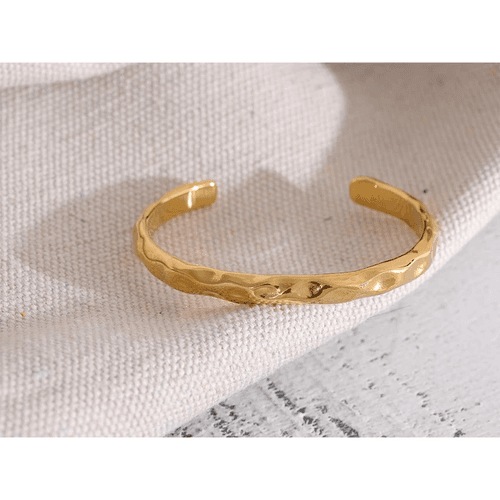 Ember Golden Bracelet Cuff - 18K Gold Coated