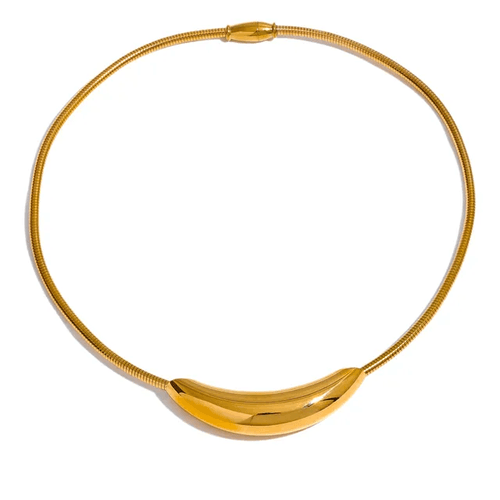 Glob Statement Choker - 18K Gold Coated