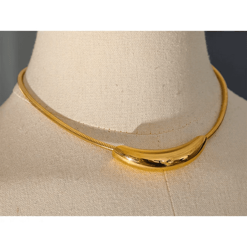 Glob Statement Choker - 18K Gold Coated