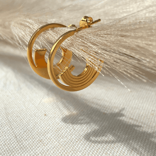 Cradle Earrings -  24K Gold Coated