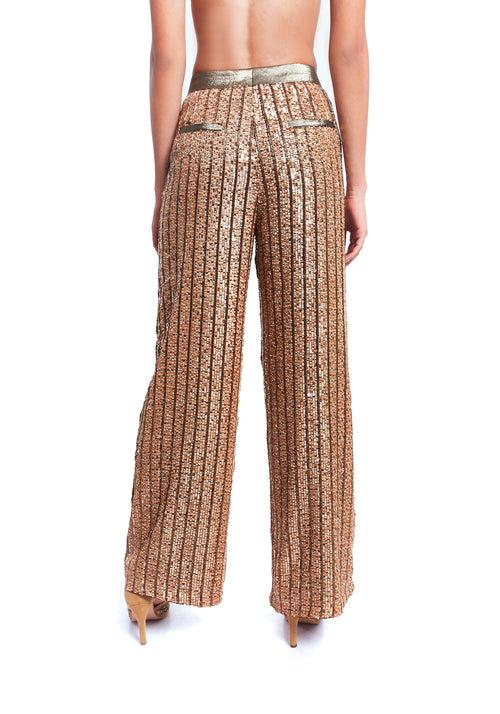 Sequin Embroidered Pants