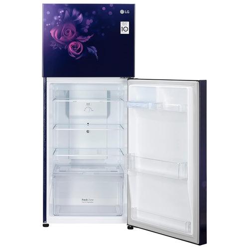 LG 242 L 2 Star Smart Inverter Frost-Free Double Door Refrigerator Appliance (GL-N292BBEY.DBEZEBN, Blue Euphoria)