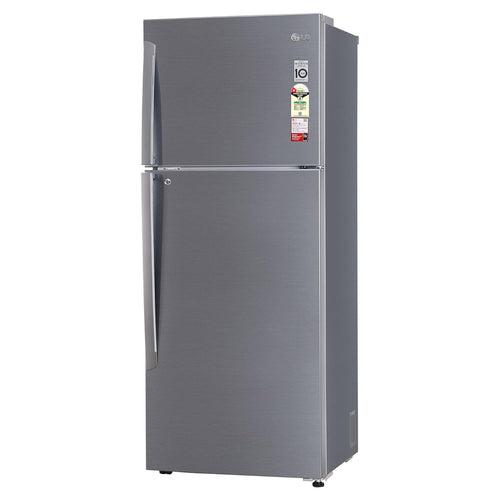 LG 446 L 1 Star Frost-Free Smart Inverter Double Door Refrigerator (GL-T502APZR.DPZZEBN, Shiny Steel, Convertible & Door Cooling+)