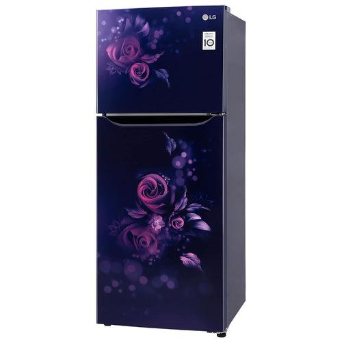 LG 242 L 2 Star Smart Inverter Frost-Free Double Door Refrigerator Appliance (GL-N292BBEY.DBEZEBN, Blue Euphoria)