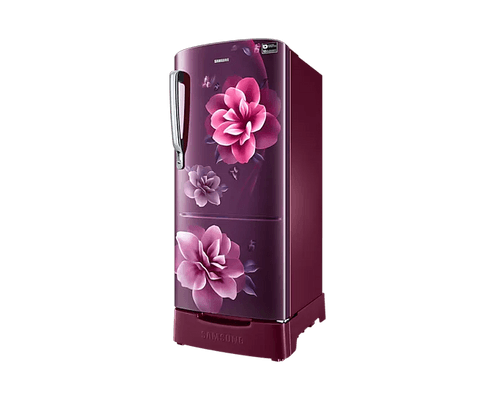 Samsung 183L 3 Star Inverter Direct-Cool Single Door Refrigerator (RR20C1823CR-HL, Purple)