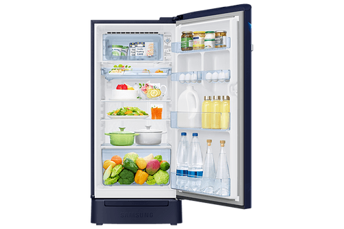 Samsung 189L 5 Star Inverter Direct-Cool Single Door Refrigerator (RR21C2H25UZ-HL,Midnight Blossom Blue)