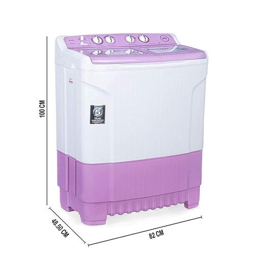 Godrej 8 Kg Semi-Automatic Top Loading Washing Machine (WSEDGE 80 5.0 TB3 M LVDR , Lavender, Tri-Roto Pulsator)