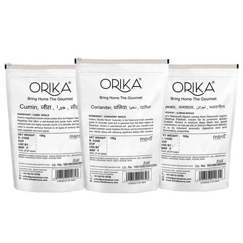 Orika Sabut Masala Combo, Pack of 3, 100g/each