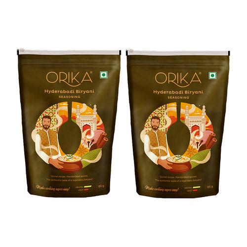 Orika Hyderabadi Biryani, Pack of 2, 85g/each