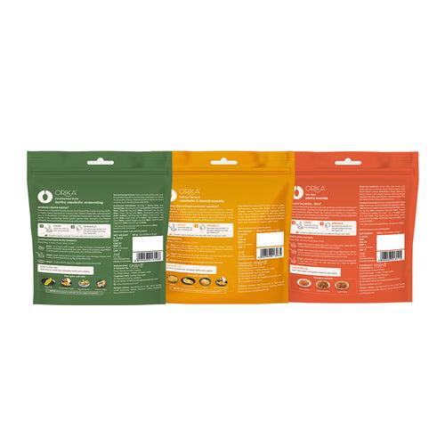 Combo Pack of 3 (College Canteen Omelette Masala + Herby Omelette Sesoning + We Desi Pasta Masala)  12 Sachet Each