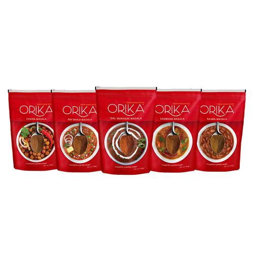 Regional Speciality combo spices (Chana, Sambhar, Dal Makhni, Pav Bhaji, Rajma Masala)