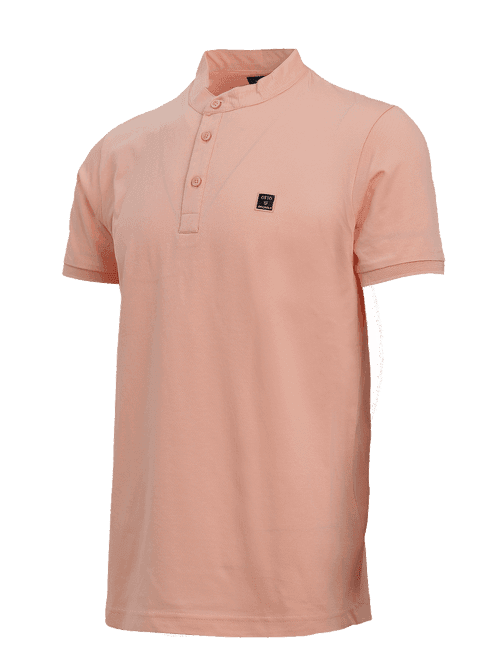 OTTO - Light Pink Polo Collar T Shirt - GOMCVM34215_1