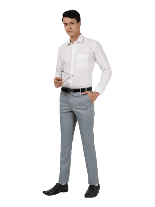 OTTO - Steel Grey Formal Core Trouser - WILTON_4