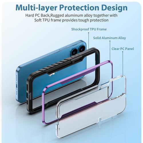 iPhone 13 & 14 Series Case - Defence Shield Metal Cover, Military Grade Protection