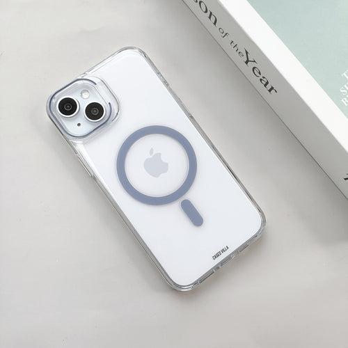 iPhone 15 Plus Cover - Luxury MagSafe Anti-Yellow Clear Case