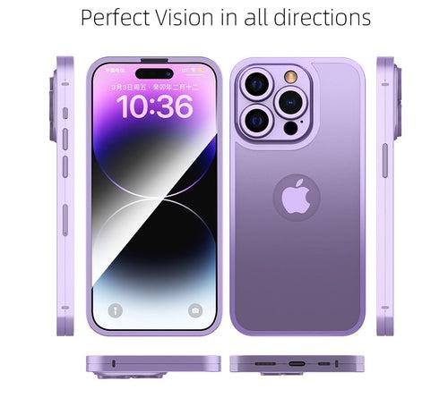 iPhone 14 360 Degree Cover - Titanium Alloy Ultra Thin Metal Case with Camera Protection