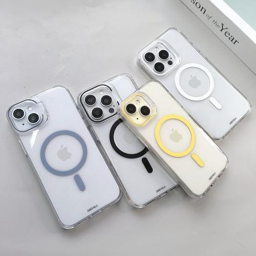 iPhone 15 Pro Max Cover - Luxury MagSafe Anti-Yellow Clear Case
