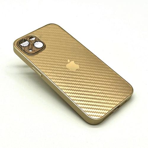 iPhone 13 & 14 Series: New Carbon Fiber Pattern Case AG Glass Cover with Camera Lens Protection