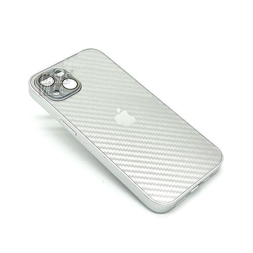 iPhone 13 & 14 Series: New Carbon Fiber Pattern Case AG Glass Cover with Camera Lens Protection