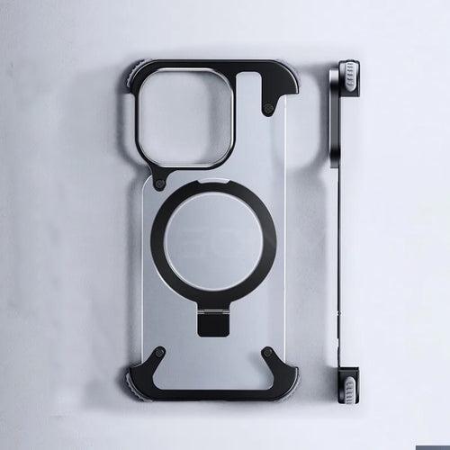 Frameless Armoured Case with Kickstand : iPhone 15 Series