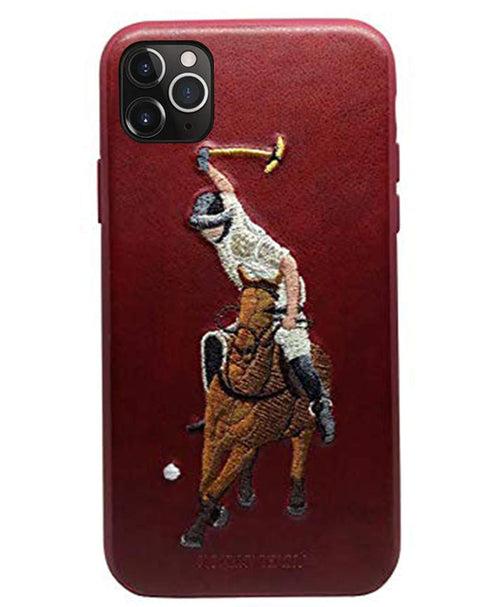 iPhone 12 Mini - Santa Barbara Jockey Series Genuine Leather Case Cover