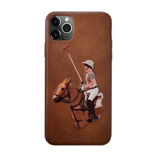 iPhone 12 Mini - Santa Barbara Jockey Series Genuine Leather Case Cover