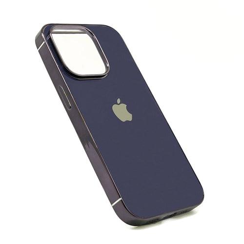 iPhone 14 Pro Max Case - MyCase Cover with Glass Finish Chrome Border Soft
