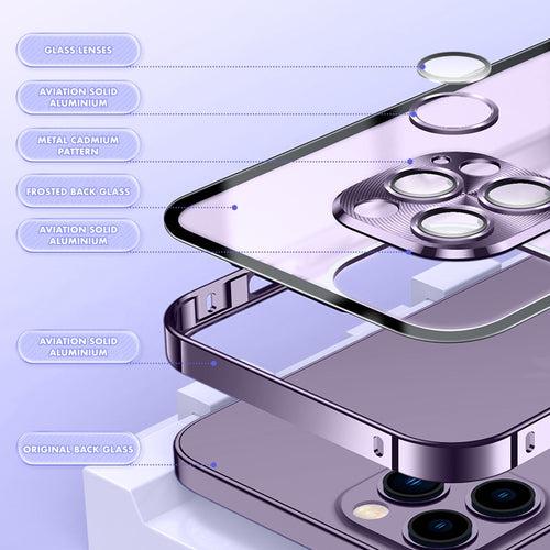 iPhone 14 Pro Max Case : Metal Upgraded Lock MagSafe Cover with Camera Lens Protector