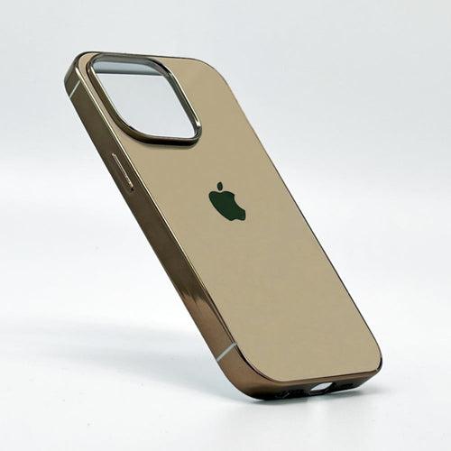 iPhone 14 Pro Max Case - MyCase Cover with Glass Finish Chrome Border Soft