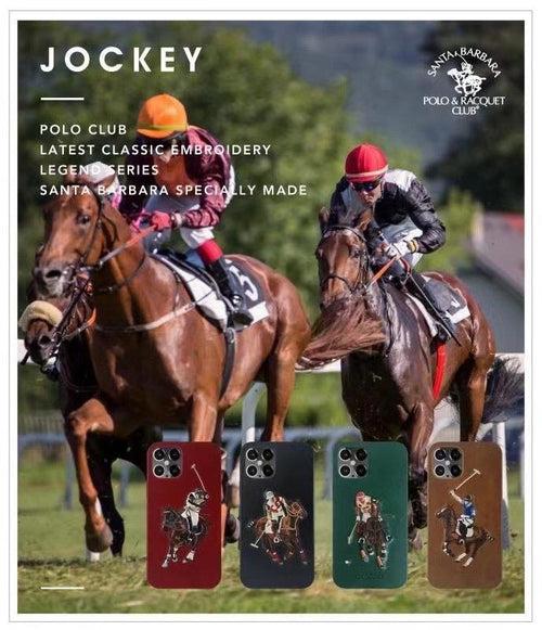 iPhone 12 Mini - Santa Barbara Jockey Series Genuine Leather Case Cover