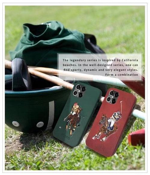 iPhone 12 Mini - Santa Barbara Jockey Series Genuine Leather Case Cover