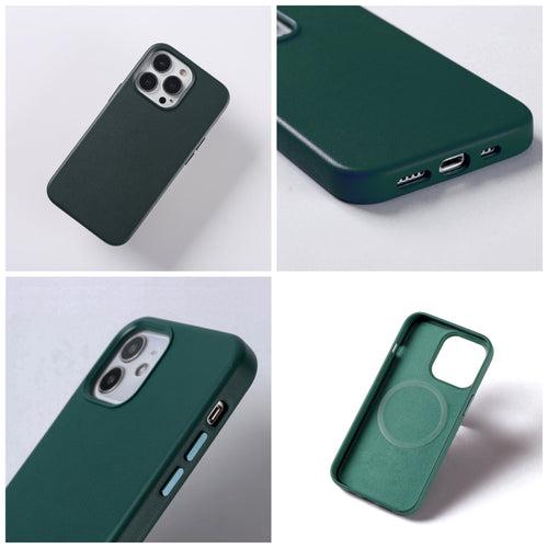 iPhone 13 Pro Cover - Genuine Leather Case with Mag-Safe