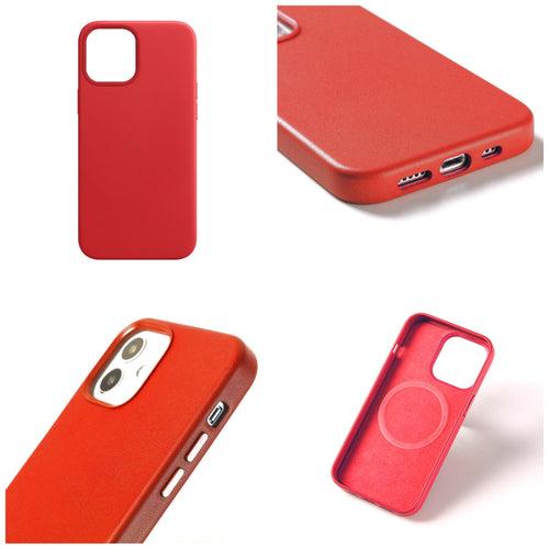 iPhone 13 Mini - Genuine Leather Case with Mag-Safe Cover