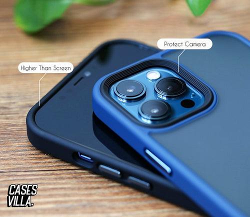 iPhone 12 Pro Max - Frosted Matte Drop & Camera Protection Case / Cover