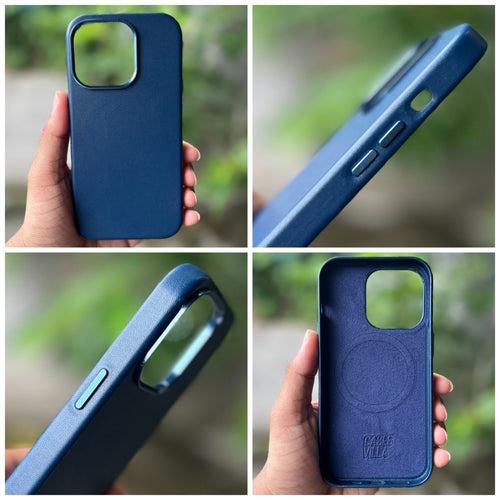 iPhone 14 Pro Cover- Genuine Leather Case with Mag-Safe (Popup Animation)