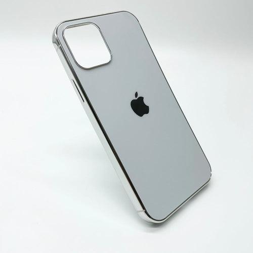 iPhone 12 Pro Max - MyCase Glass Finish Chrome Border Soft Case Cover