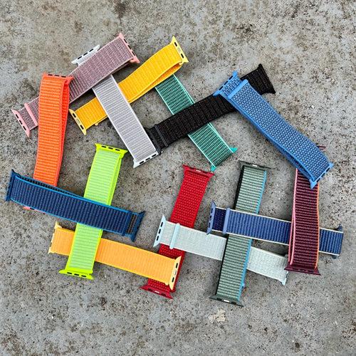 Apple iWatch Nylon Velcro Straps: 49/45/44/42mm & 41/40/38mm