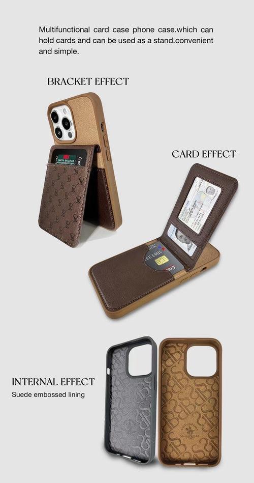 iPhone 13 Cover - Santa Barbara HULDE Series Genuine Leather Case