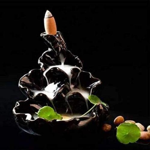 Black mountain Waterfall incense Holder Backflow smoke Flow Incense Burner