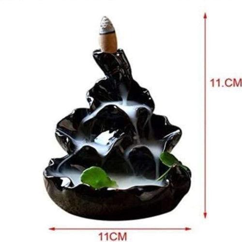 Black mountain Waterfall incense Holder Backflow smoke Flow Incense Burner