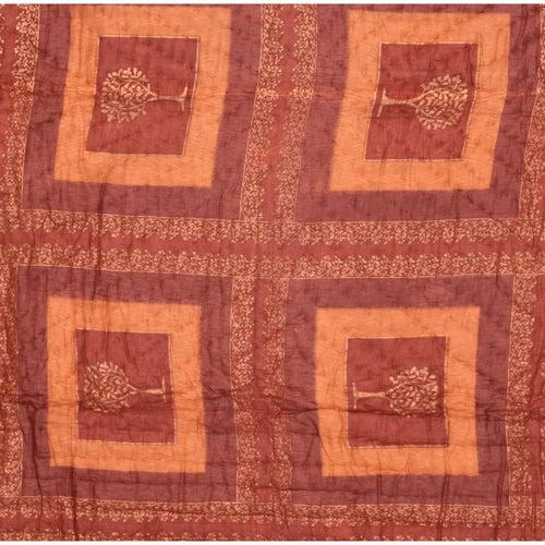 Rust Gold Print Jaipuri Razai /Quilt