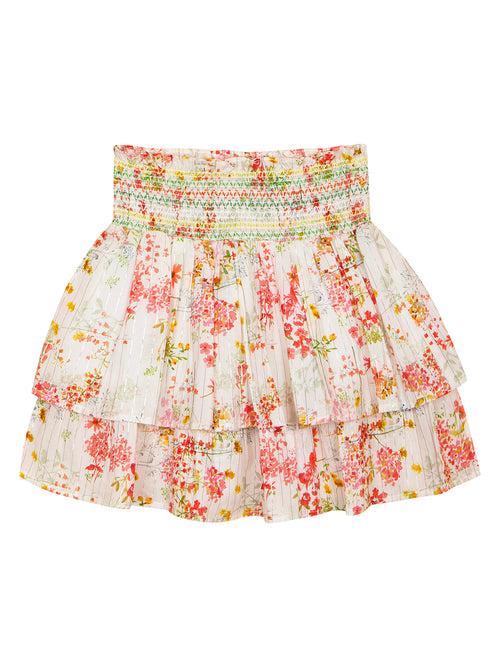 Tier Flare Skirt with Smocking