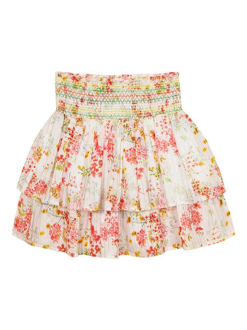 Tier Flare Skirt with Smocking