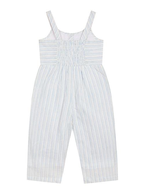 Blue stripe Lurex Elegance Girls Jumpsuit