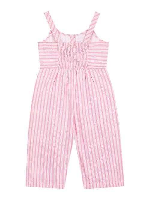 Pink stripe Lurex Elegance Girls Jumpsuit