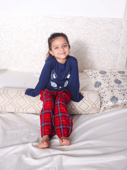 Whimsical Printed T-shirt with Pyjamas Night Suit