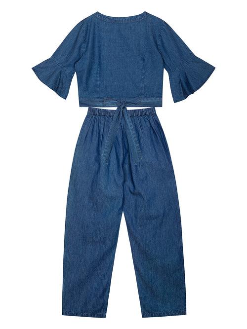 Blossom Blue Denim Co-ord set